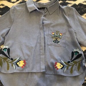 Zara high low shirt! Bought in Paris!